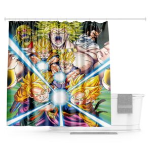 Rideau de douche Dragon Ball Kaméhaméha 200x200cm