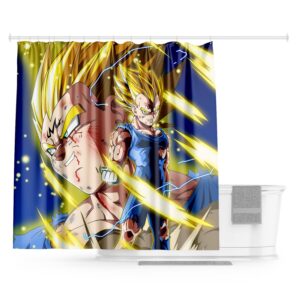 Rideau douche Dragon Ball Majin Vegeta 200x200cm