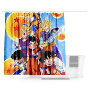 Rideau de douche Dragon Ball Gohan 200x200cm