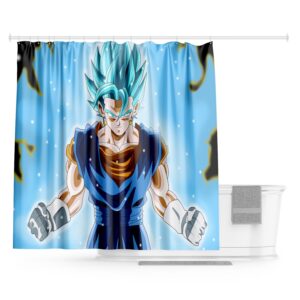 Rideau Douche Dragon Ball Vegeto Blue 180x200cm