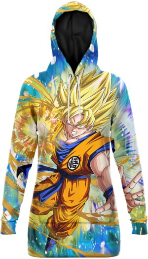 Robe Sweat DBZ Attaque Saiyan XS à 4XL
