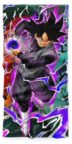 Serviette Kaméhaméha Black Goku de Dragon Ball