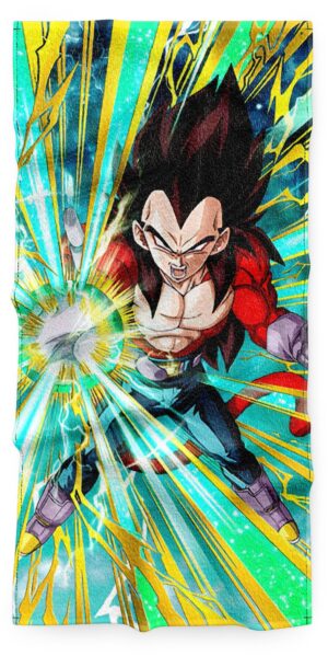 Serviette Vegeta SSJ4 Dragon Ball GT, tailles M et XL
