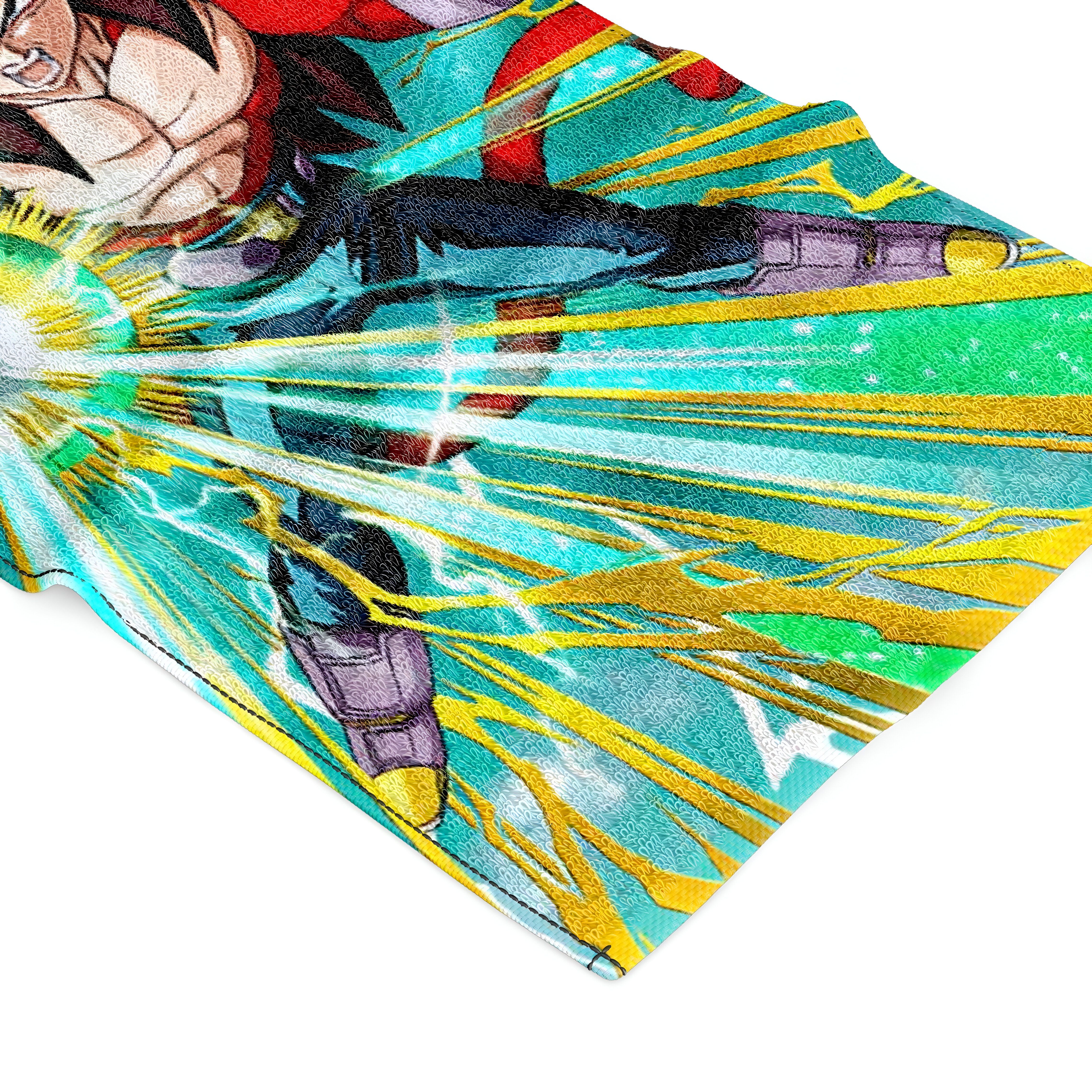 Serviette Vegeta SSJ4 Dragon Ball GT, tailles M et XL – Image 2