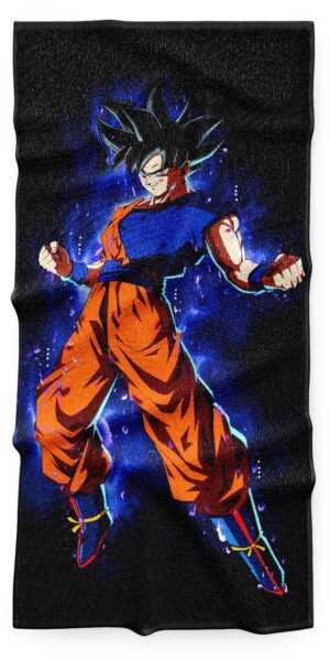 Serviette Dragon Ball Ultra Instinct, taille au choix