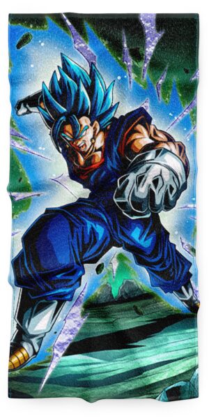 Serviette Vegeto SSJ Blue Dragon Ball, taille au choix