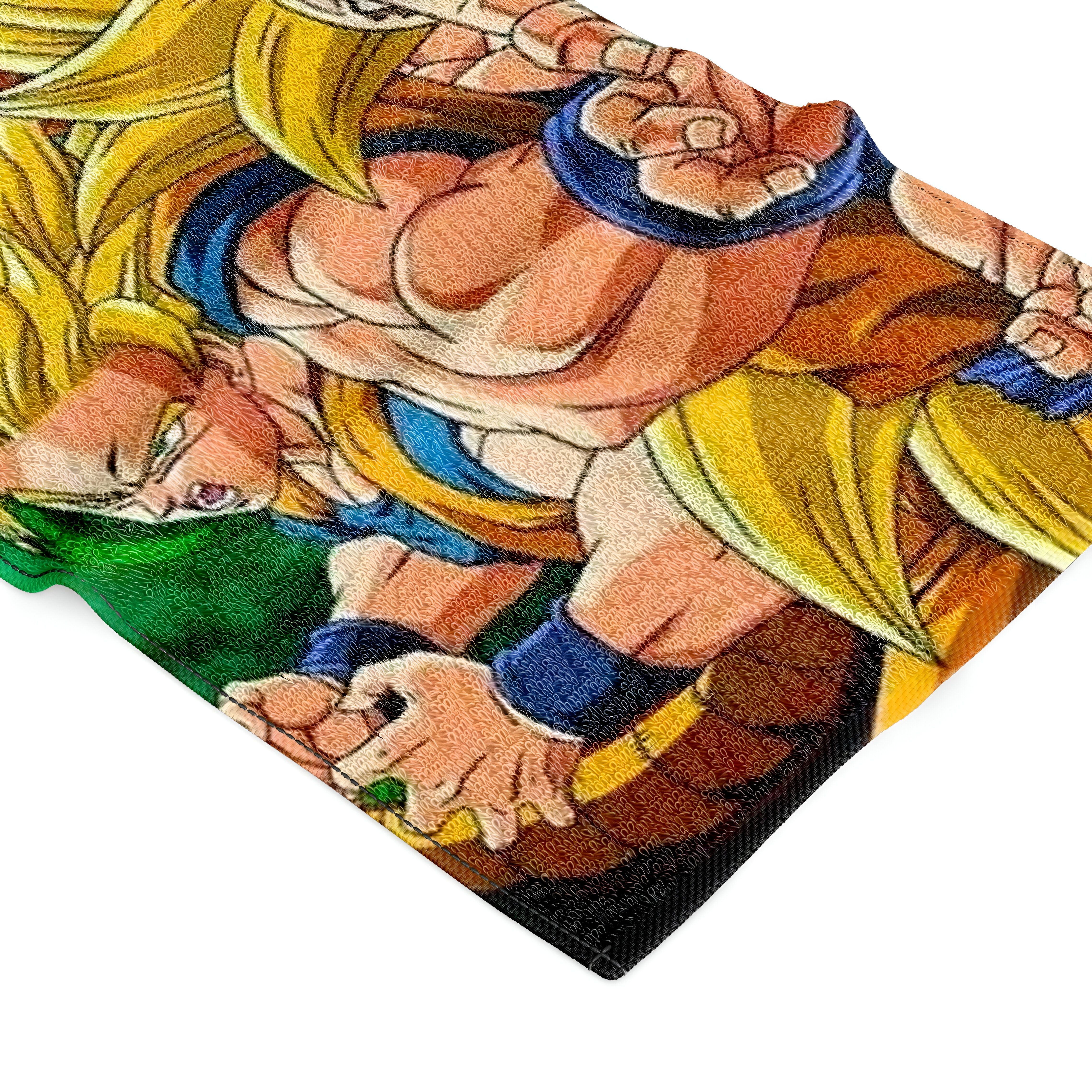 Serviette Dragon Ball Z Super Saiyan à formes, taille au choix – Image 3