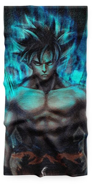 Serviette Goku Fan Art Dragon Ball Z, taille au choix