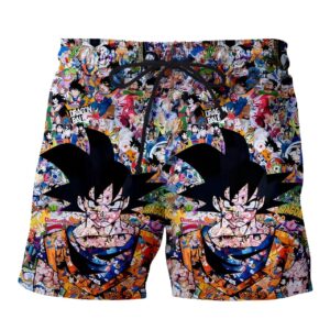Short de bain mashup Goku Dragon Ball