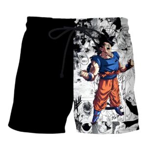 Short de bain Saiyan Rage Dragon Ball, tailles M à 3XL