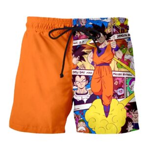 Short de bain Sangoku Dragon Ball en tailles M, L, XL, XXL et 3XL