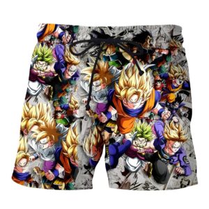 Short de bain Dragon Ball Super Saiyan du M au 3XL