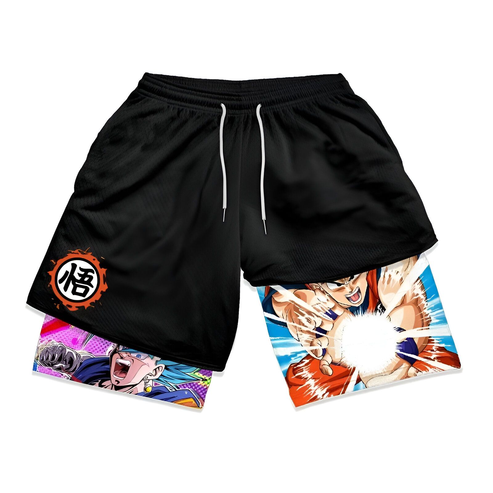 Short de musculation Dragon Ball Goku & Vegetto, tailles S à 3XL