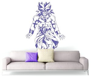 Sticker mural Broly de Dragon Ball