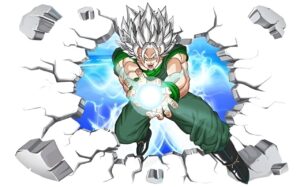 Sticker mural remastérisé Goku Dragon Ball