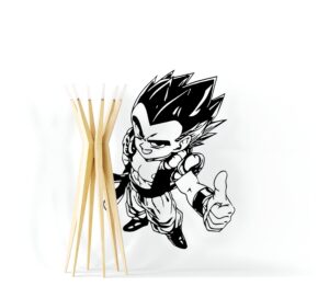 Sticker mural Gotenks Dragon Ball en NOIR