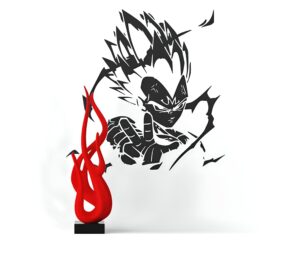 Sticker mural Dragon Ball avec Majin Vegeta