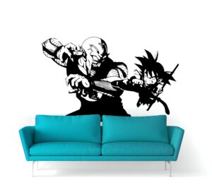 Sticker mural Dragon Ball combat Piccolo Daimao contre Goku