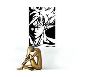 Sticker mural Saiyan Dragon Ball en tailles PETIT, MOYEN et GRAND