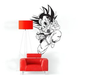 Sticker mural Dragon Ball Sangoku, version petit combattant