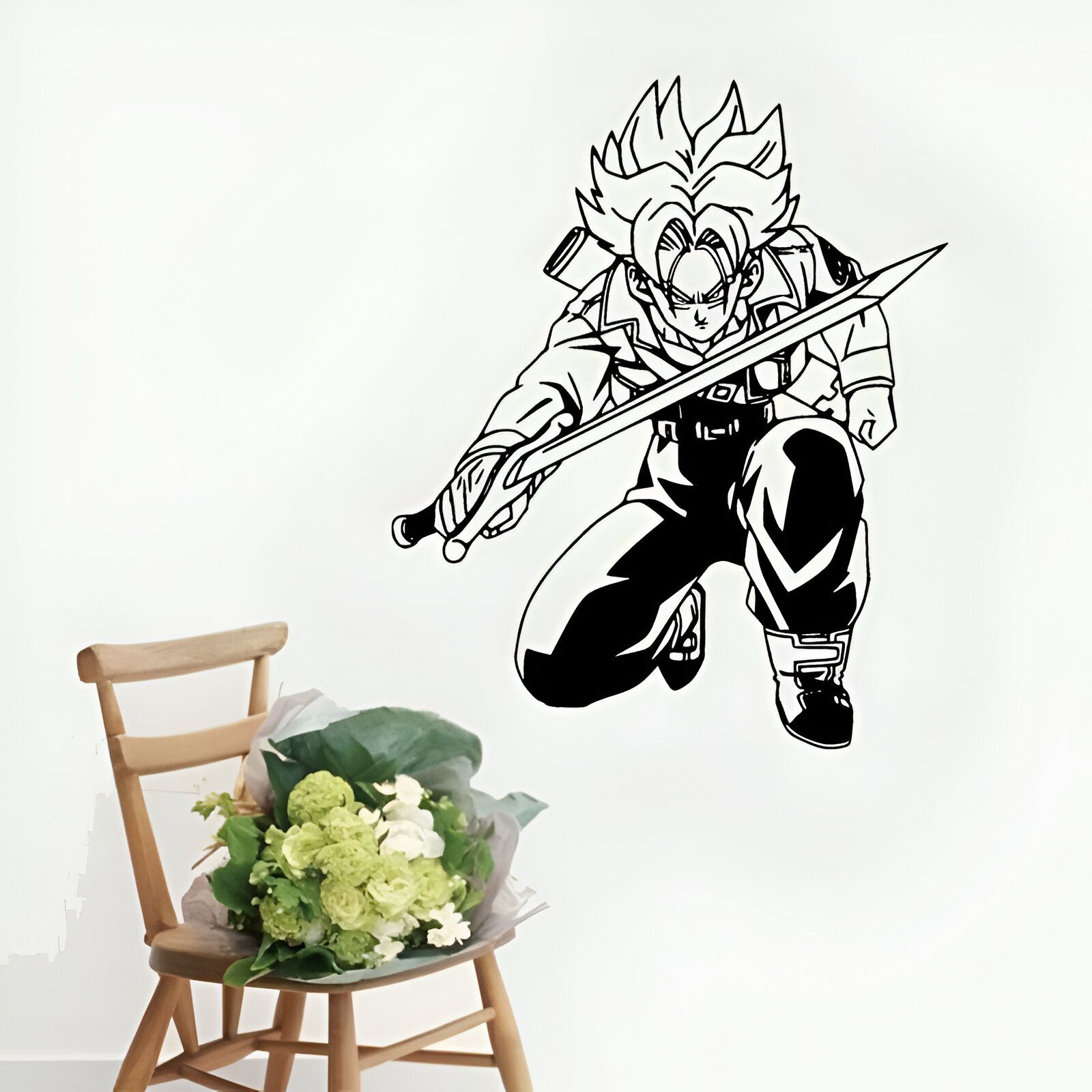 Sticker mural NOIR Dragon Ball Trunks du Futur – Image 2