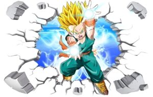 Sticker mural Dragon Ball Trunks en Petit Super Saiyan