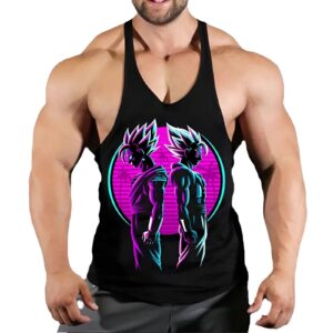 Stringer Dragon Ball Vegetto & Gogeta, tailles S à 3XL