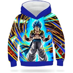 Sweat Gogeta Blue Enfant Taille 4 ANS à 14 ANS
