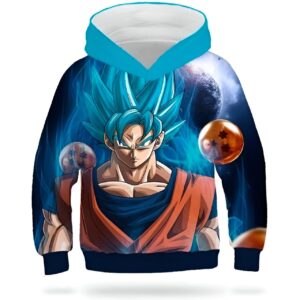 Sweat DBZ Enfant Goku Blue 13 - 14 ANS