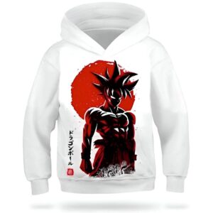 Sweat DBZ Enfant Goku Japon Tailles 3-4 ans à 13-14 ans