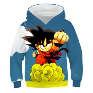 Sweat DBZ Enfant Goku Petit 3 à 13 ANS