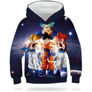 Sweat Goku Transformations enfant 3-4 ans à 13-14 ans