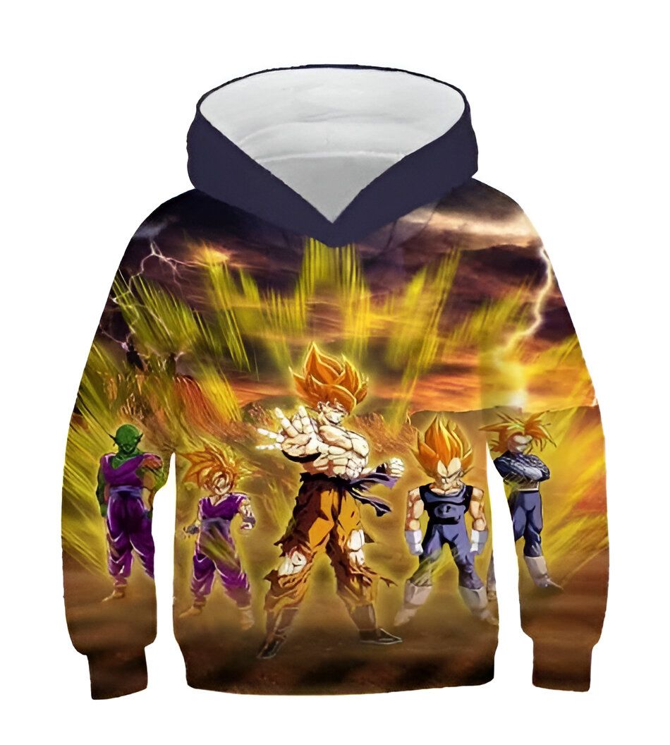Sweat DBZ Enfant Rage Saiyan 4 à 14 ANS