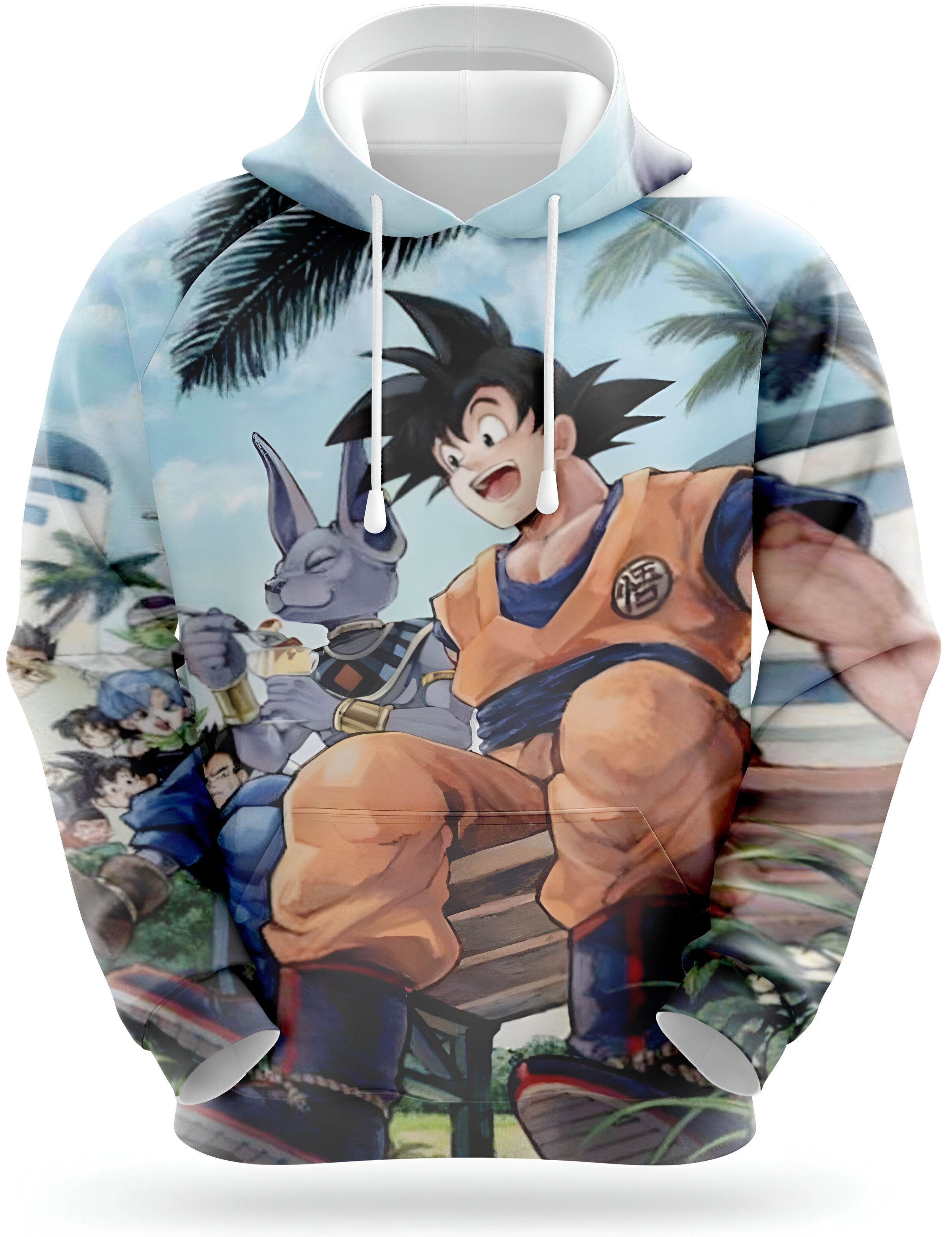 Sweat Dragon Ball Super Beerus et Goku du S au 6XL