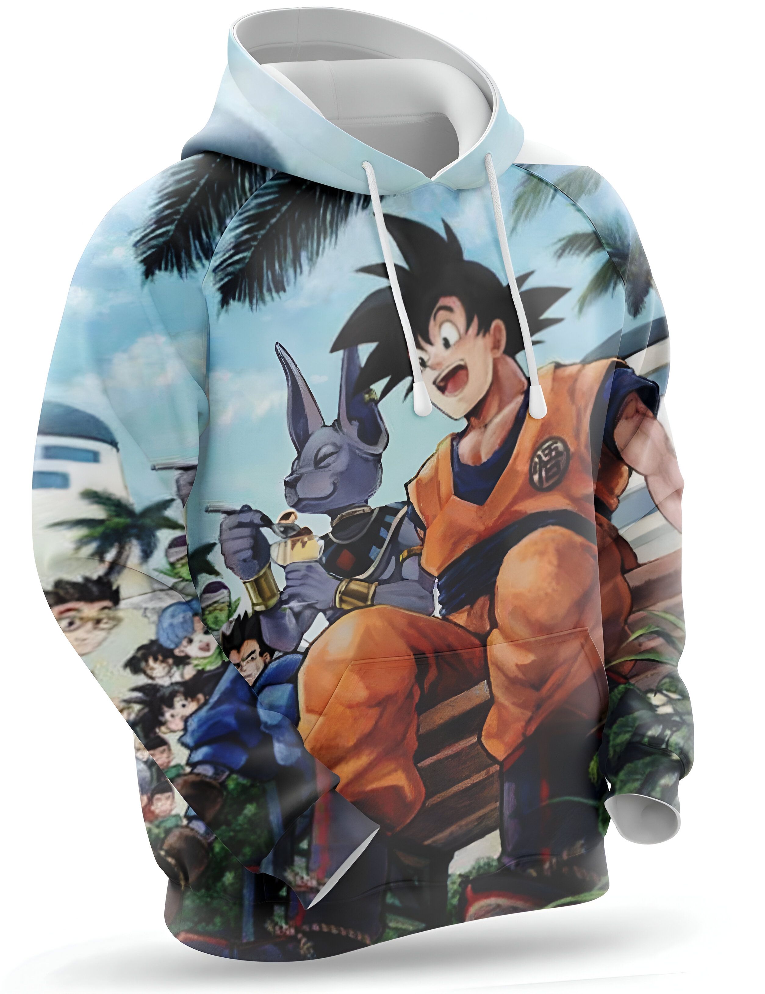 Sweat Dragon Ball Super Beerus et Goku du S au 6XL – Image 2