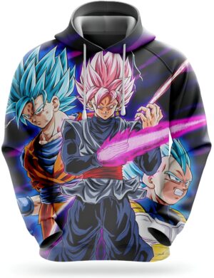 Sweat Black Goku VS Saiyans Blue - Dragon Ball Super
