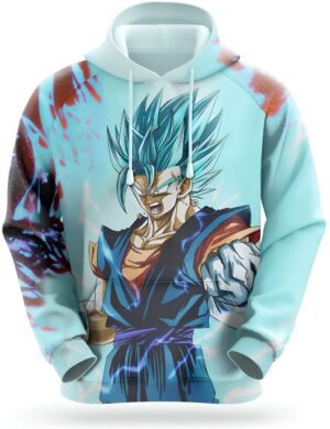 Sweat Vegeto Super Saiyan Blue Dragon Ball, tailles S à 5XL