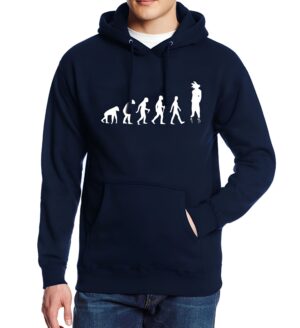 Sweat Goku Evolution Saiyan Dragon Ball Z, coloris Bleu Marine, Noir, Bleu ou Gris