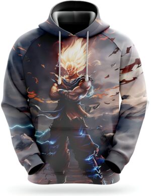 Sweat Dragon Ball Z Goku version Super Guerrier