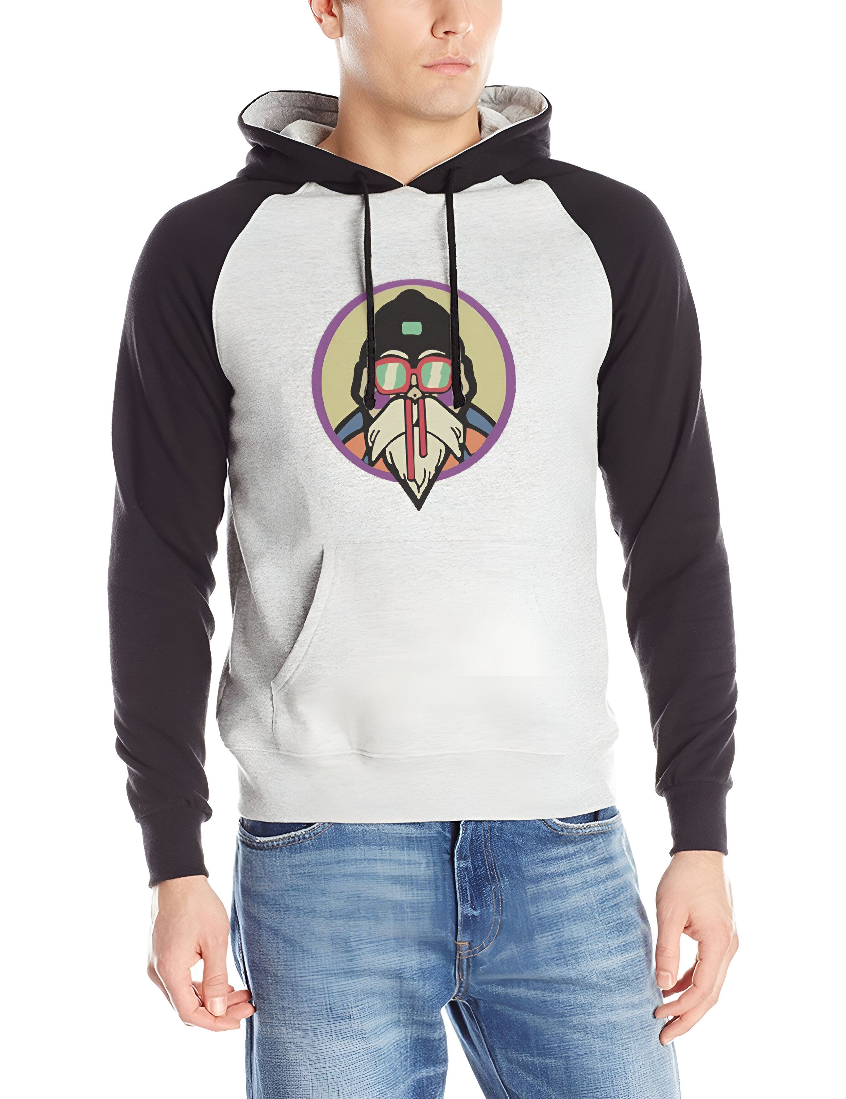 Sweat Kame Sennin Pervers Dragon Ball Z en jaune, rouge ou gris – Image 2