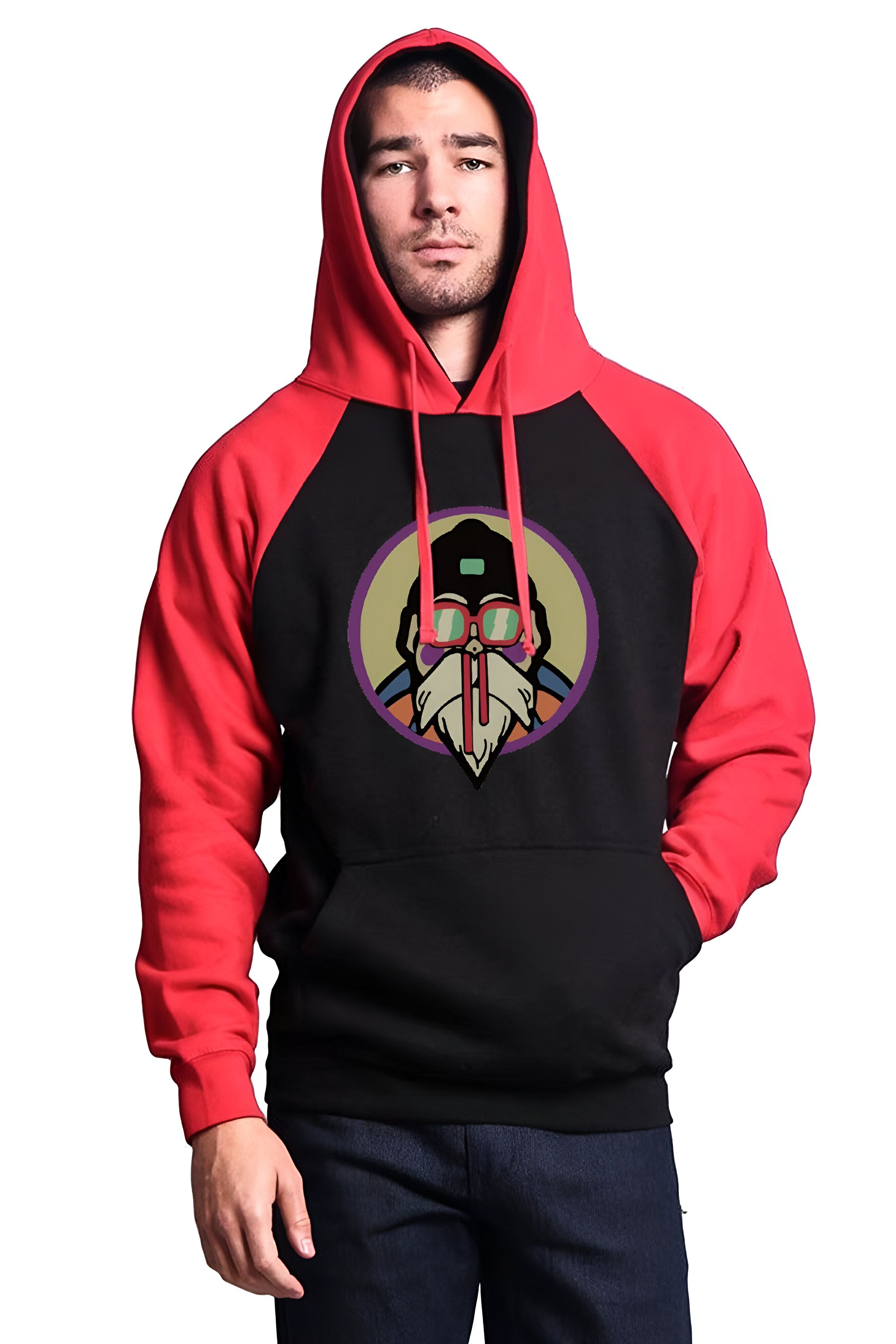 Sweat Kame Sennin Pervers Dragon Ball Z en jaune, rouge ou gris – Image 3