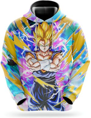 Sweat Super Vegeto Dragon Ball Z, tailles S à 5XL