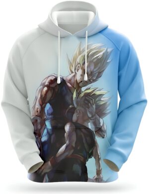 Sweat Dragon Ball Z avec Vegeta et Trunks