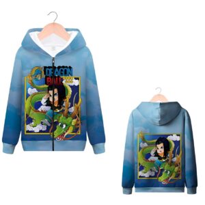 Sweat Zip DBZ C-17 & Shenron du S au 4XL