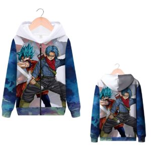 Sweat Zip Goku Blue & Trunks du Futur 4XL
