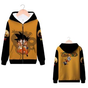 Sweat Zip Goku Petit du S au 4XL