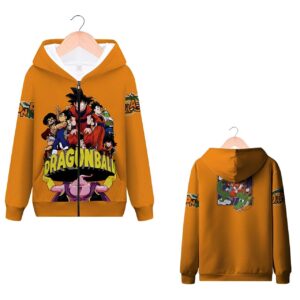 Sweat Zip DBZ Saga Z Tailles S à 4XL