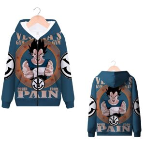Sweat Zip Vegeta Gym du S au 4XL