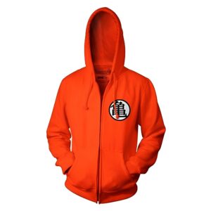Sweat zippé Dragon Ball avec kanjis Dragon Ball