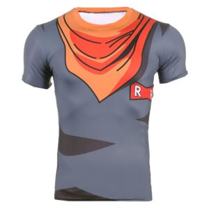 T-shirt de compression Dragon Ball Cyborg Menaçant